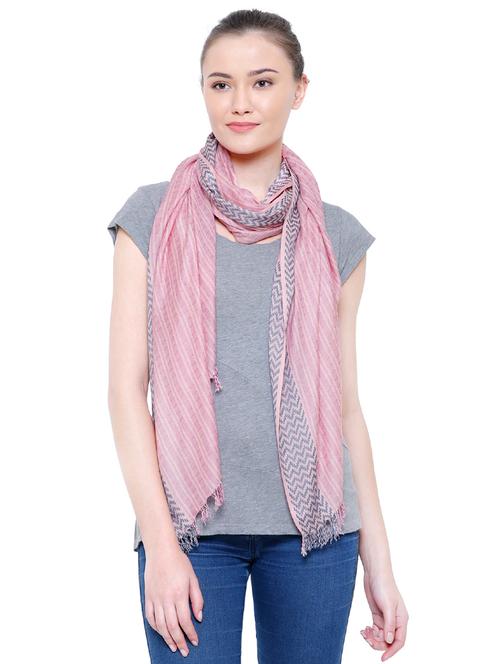 pink viscose scarf - 16203052 - Very Small Image - 1