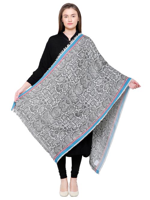 grey viscose shawl - 16203076 - Very Small Image - 1