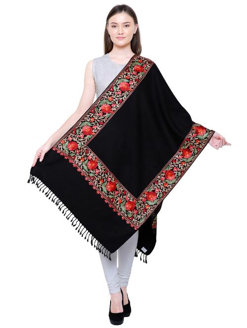 black viscose shawl - 16203089 - Very Small Image - 1