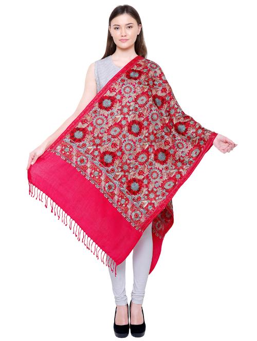 pink wool shawl - 16203096 - Very Small Image - 1