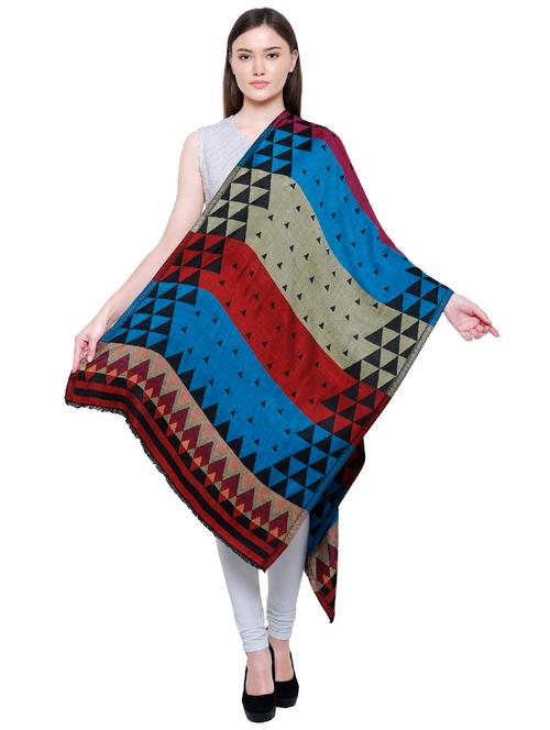 multi colored viscose shawl - 16203097 - Very Small Image - 1