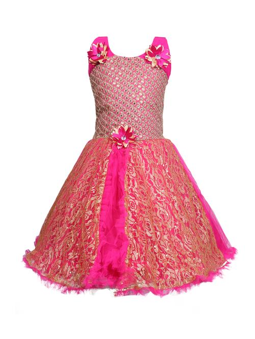 pink net frock - 16203373 - Very Small Image - 1