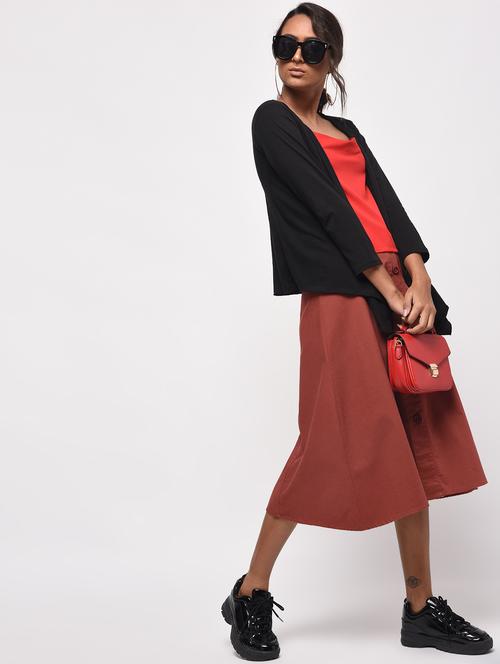 long sleeved asymmetric shrug - 16204458 - Very Small Image - 1