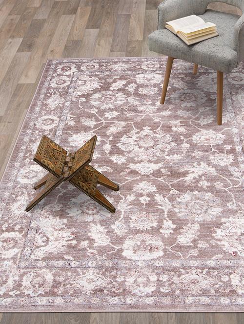 antique look soft tuch micro fiber anti-skid premium quality large size carpet (5 x 7 feet) - 16204888 - Very Small Image - 1