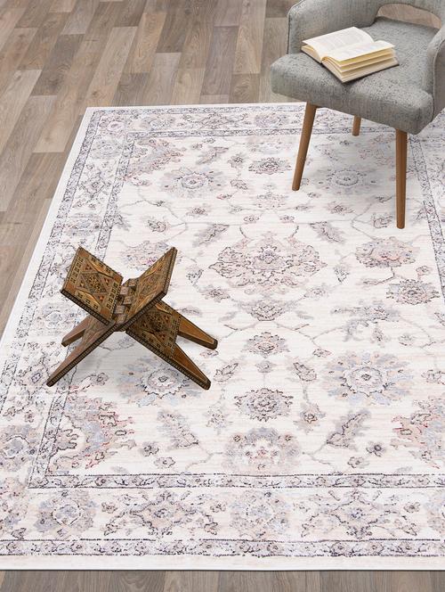 antique look soft tuch micro fiber anti-skid premium quality large size carpet (5 x 7 feet) - 16204889 - Very Small Image - 1