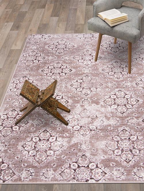 antique look soft tuch micro fiber anti-skid premium quality large size carpet (5 x 7 feet) - 16204891 - Very Small Image - 1