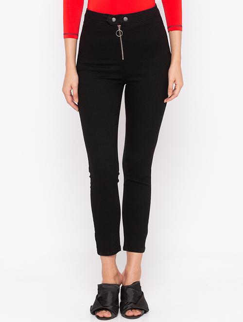 zipper detail high rise jegging - 16206872 - Very Small Image - 1