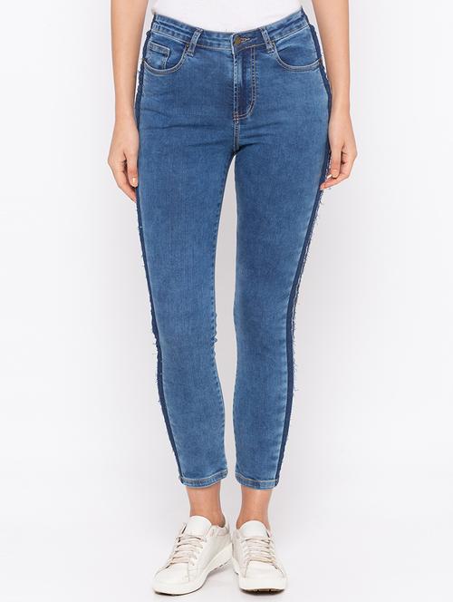 distressed seam skinny fit jeans - 16208051 - Very Small Image - 1
