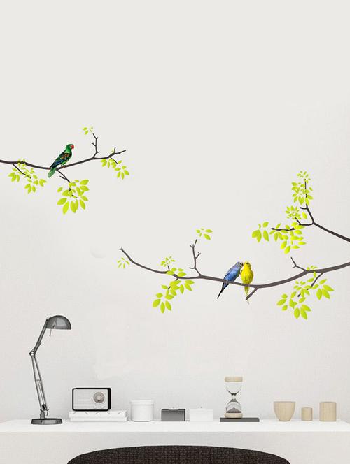 sehaz artworks birds-on-tree multi wall decal or living room sticker for home decoration - 16208446 - Very Small Image - 1