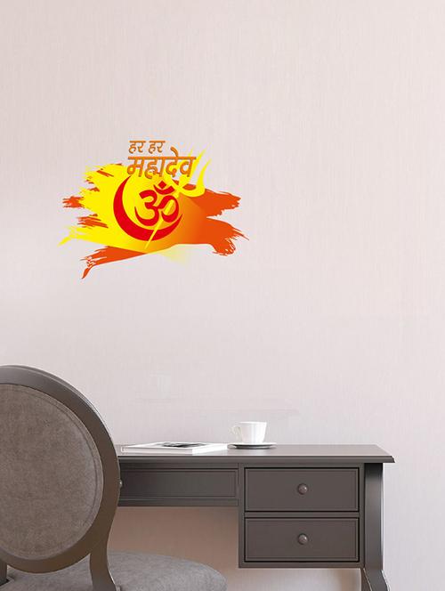 sehaz artworks har-mahadev-om multi wall decal or living room sticker for home decoration - 16208464 - Very Small Image - 1