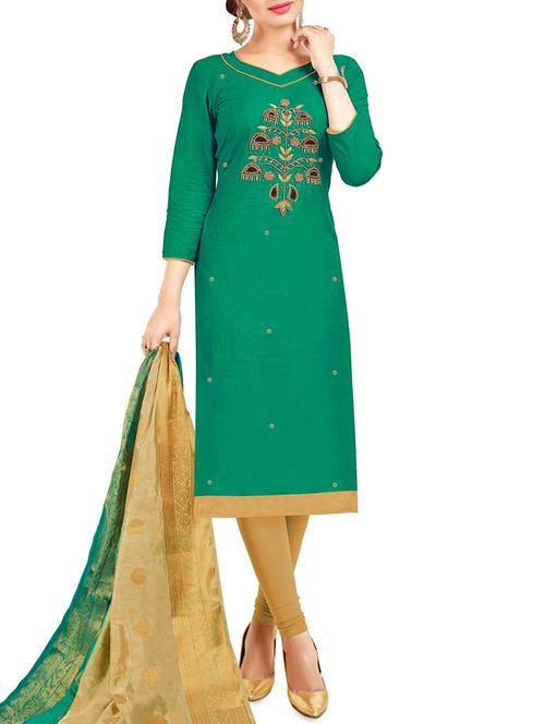 embroidered unstitched suit - 16209509 - Very Small Image - 1