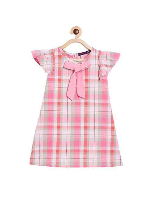 pink polyester frock - 16209615 - Very Small Image - 1
