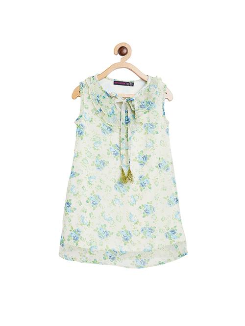 yellow polyester frock - 16209618 - Very Small Image - 1