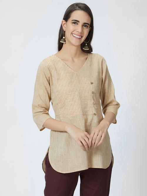 overlap striped top - 16209653 - Very Small Image - 1