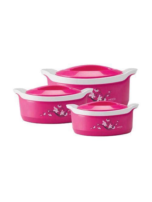milton casseroles marvel jr. gift set (500 / 1000 / 1500) pink - 16210116 - Very Small Image - 1