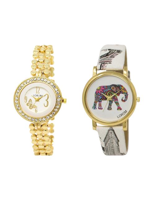 set of 2 analog watch combos(lk-203-243a) - 16210454 - Very Small Image - 1