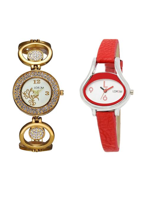 set of 2 analog watch combos(lk-204-206a) - 16210459 - Very Small Image - 1