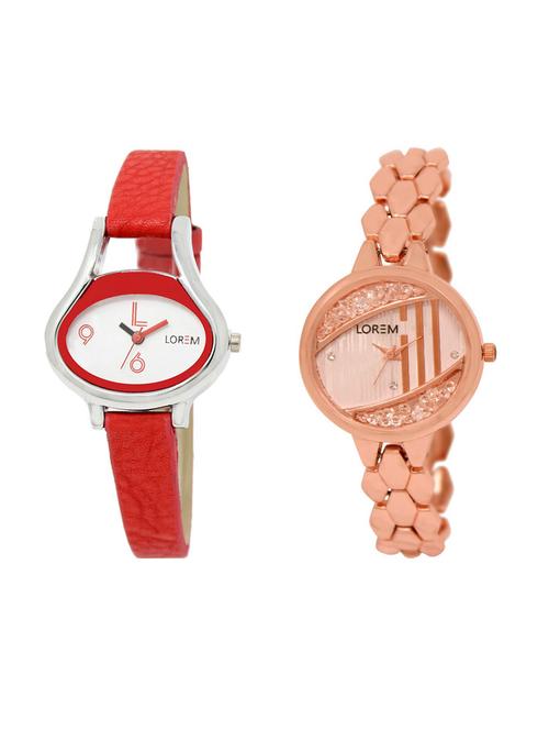 set of 2 analog watch combos(lk-206-222a) - 16210537 - Very Small Image - 1