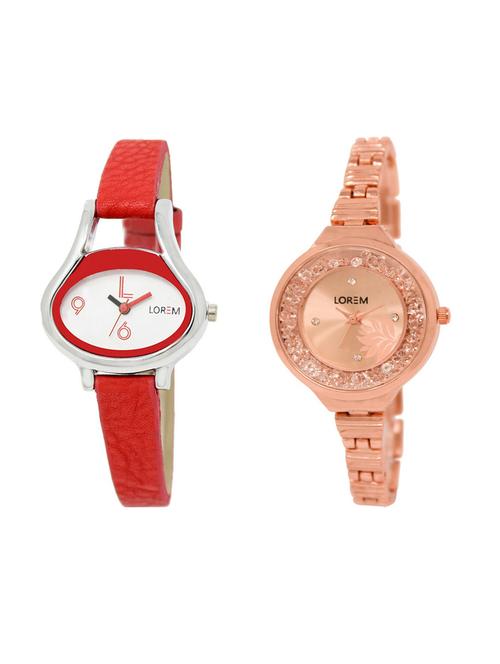 set of 2 analog watch combos(lk-206-225a) - 16210540 - Very Small Image - 1