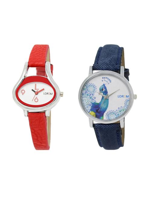 set of 2 analog watch combos(lk-206-241a) - 16210554 - Very Small Image - 1