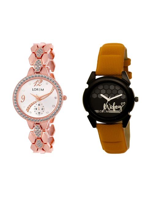 set of 2 analog watch combos(lk-215-235a) - 16210752 - Very Small Image - 1
