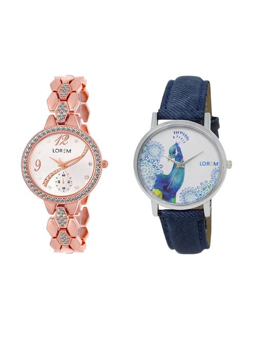 set of 2 analog watch combos(lk-215-241a) - 16210757 - Very Small Image - 1