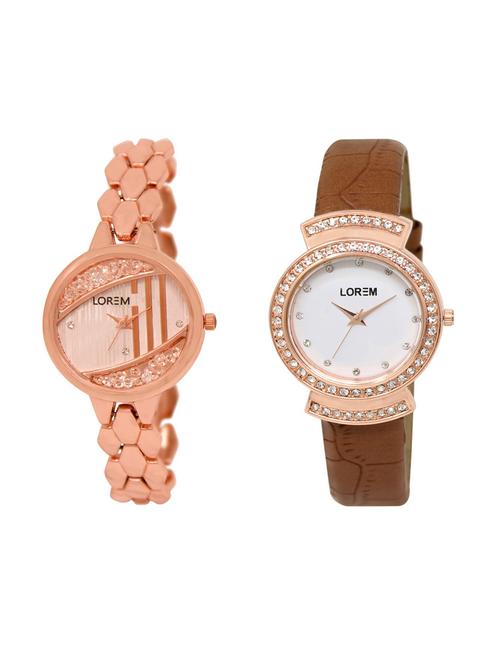 set of 2 analog watch combos(lk-222-245a) - 16210855 - Very Small Image - 1