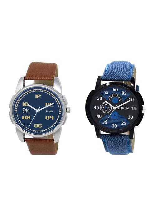 set of 2 analog watch combos(ad-01-lk-02) - 16211091 - Very Small Image - 1