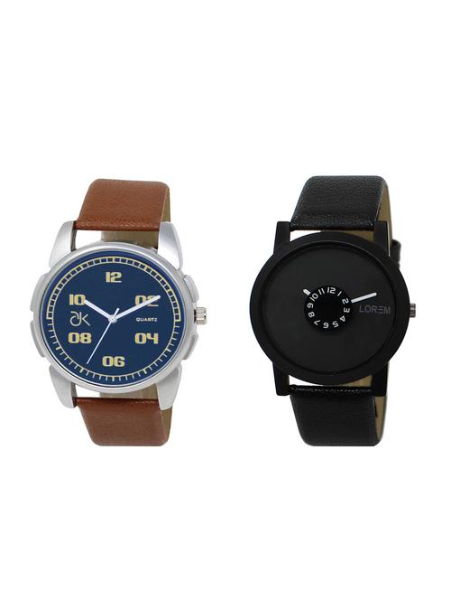 set of 2 analog watch combos(ad-01-lk-25) - 16211112 - Very Small Image - 1