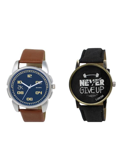 set of 2 analog watch combos(ad-01-lk-27) - 16211114 - Very Small Image - 1