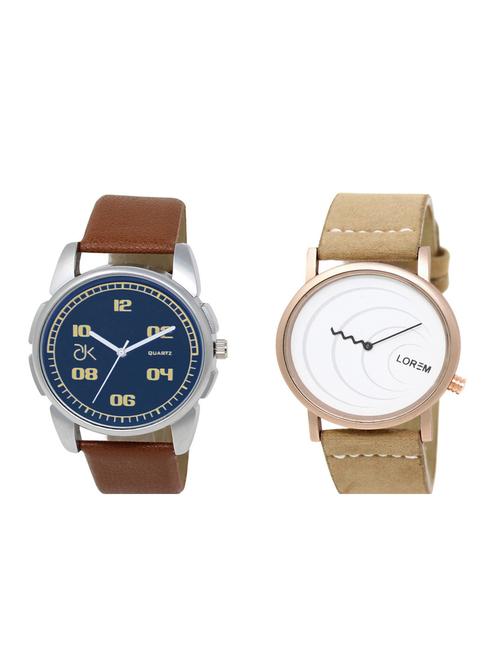 set of 2 analog watch combos(ad-01-lk-38) - 16211125 - Very Small Image - 1