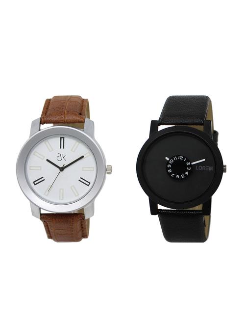 set of 2 analog watch combos(ad-02-lk-25) - 16211198 - Very Small Image - 1