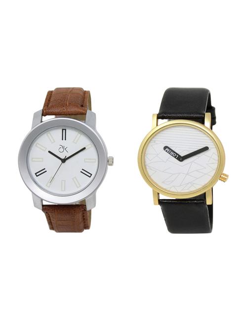 set of 2 analog watch combo - 16211210 - Very Small Image - 1