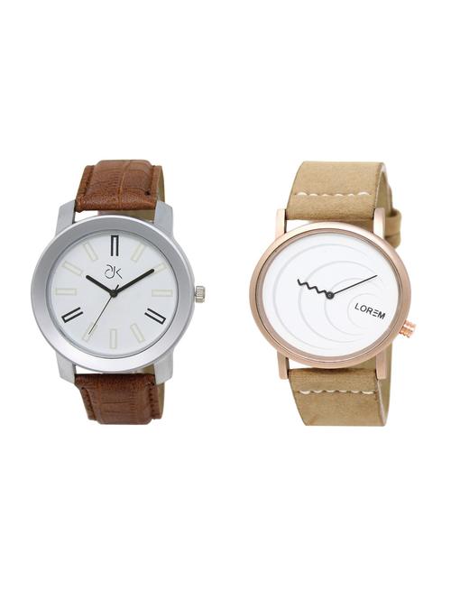 set of 2 analog watch combo - 16211211 - Very Small Image - 1