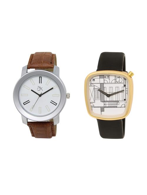 set of 2 analog watch combo - 16211214 - Very Small Image - 1