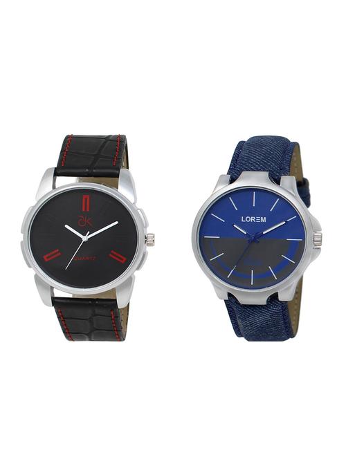 set of 2 analog watch combos(ad-03-lk-24) - 16211284 - Very Small Image - 1