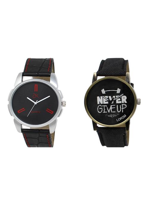 set of 2 analog watch combos(ad-03-lk-27) - 16211287 - Very Small Image - 1