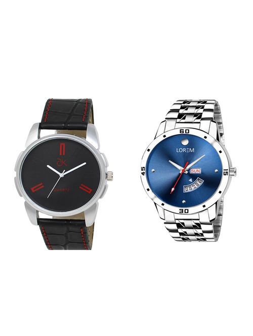set of 2 analog watch combos(ad-03-lk-105) - 16211306 - Very Small Image - 1