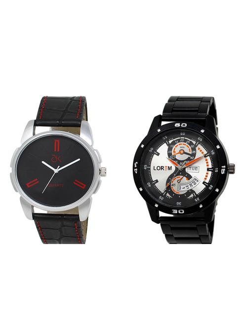 set of 2 analog watch combos(ad-03-lk-107) - 16211307 - Very Small Image - 1