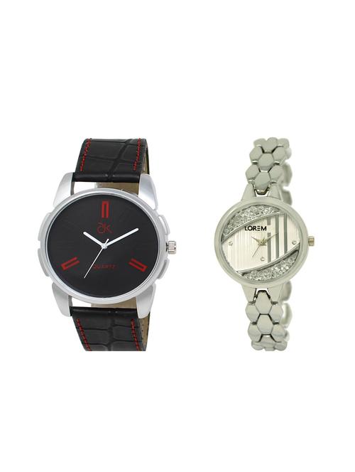 set of 2 analog couple watches(ad-03-lk-223) - 16211325 - Very Small Image - 1
