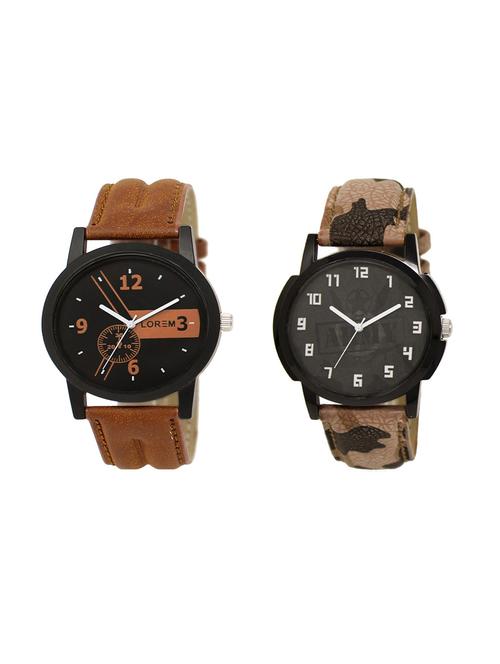 set of 2 analog watch combo(lk-01-03a) - 16211435 - Very Small Image - 1