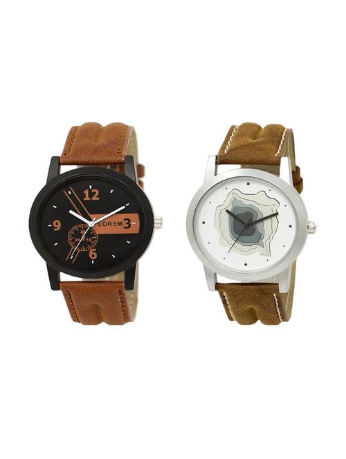 set of 2 analog watch combo(lk-01-09a) - 16211441 - Very Small Image - 1