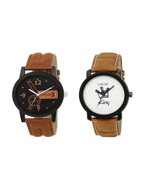set of 2 analog watch combo(lk-01-18a) - 16211450 - Very Small Image - 1