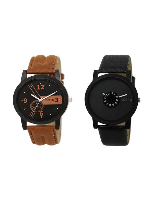 set of 2 analog watch combo(lk-01-25a) - 16211457 - Very Small Image - 1
