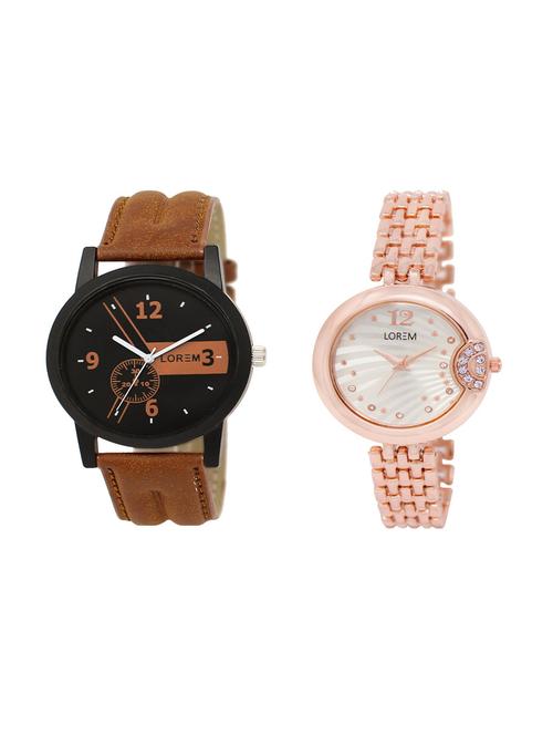set of 2 analog couple watches(lk-01-228a) - 16211503 - Very Small Image - 1
