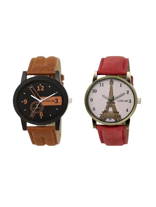 set of 2 analog couple watches(lk-01-230a) - 16211505 - Very Small Image - 1
