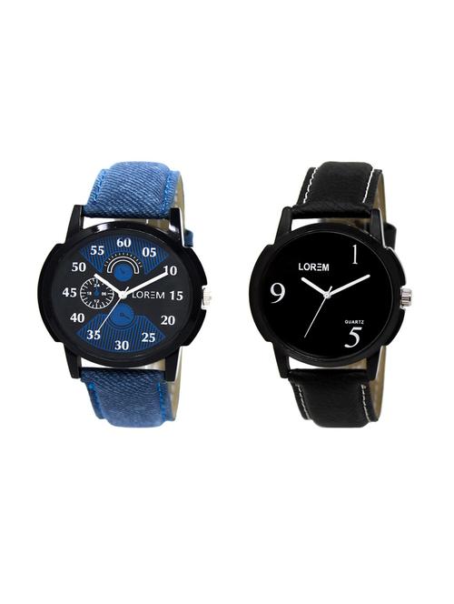 set of 2 analog watch combo(lk-02-06a) - 16211523 - Very Small Image - 1