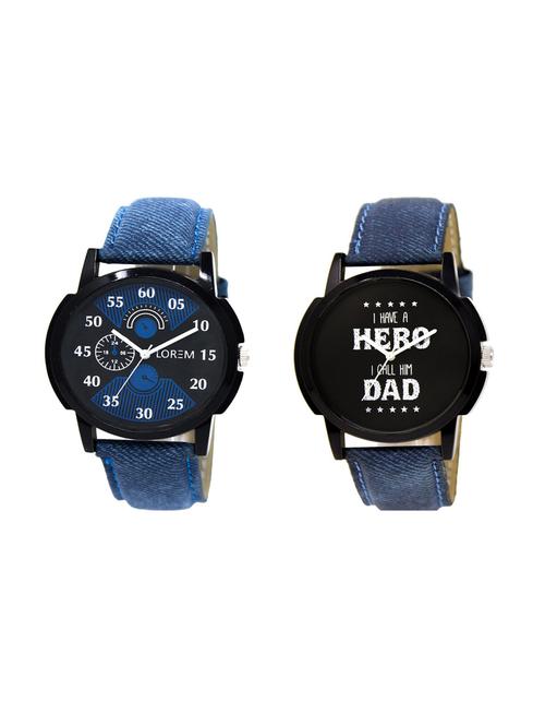 set of 2 analog watch combo(lk-02-07a) - 16211524 - Very Small Image - 1