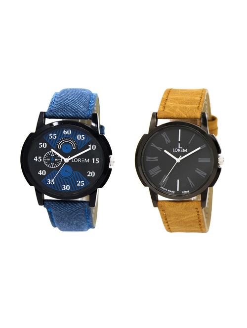 set of 2 analog watch combo(lk-02-19a) - 16211536 - Very Small Image - 1