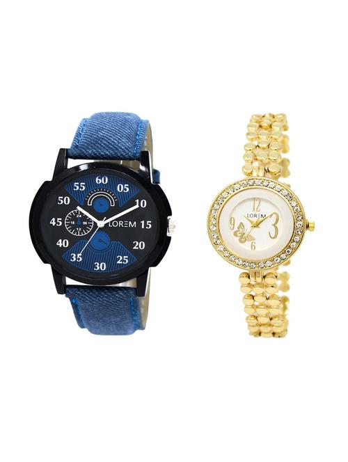 set of 2 analog couple watches(lk-02-203a) - 16211568 - Very Small Image - 1
